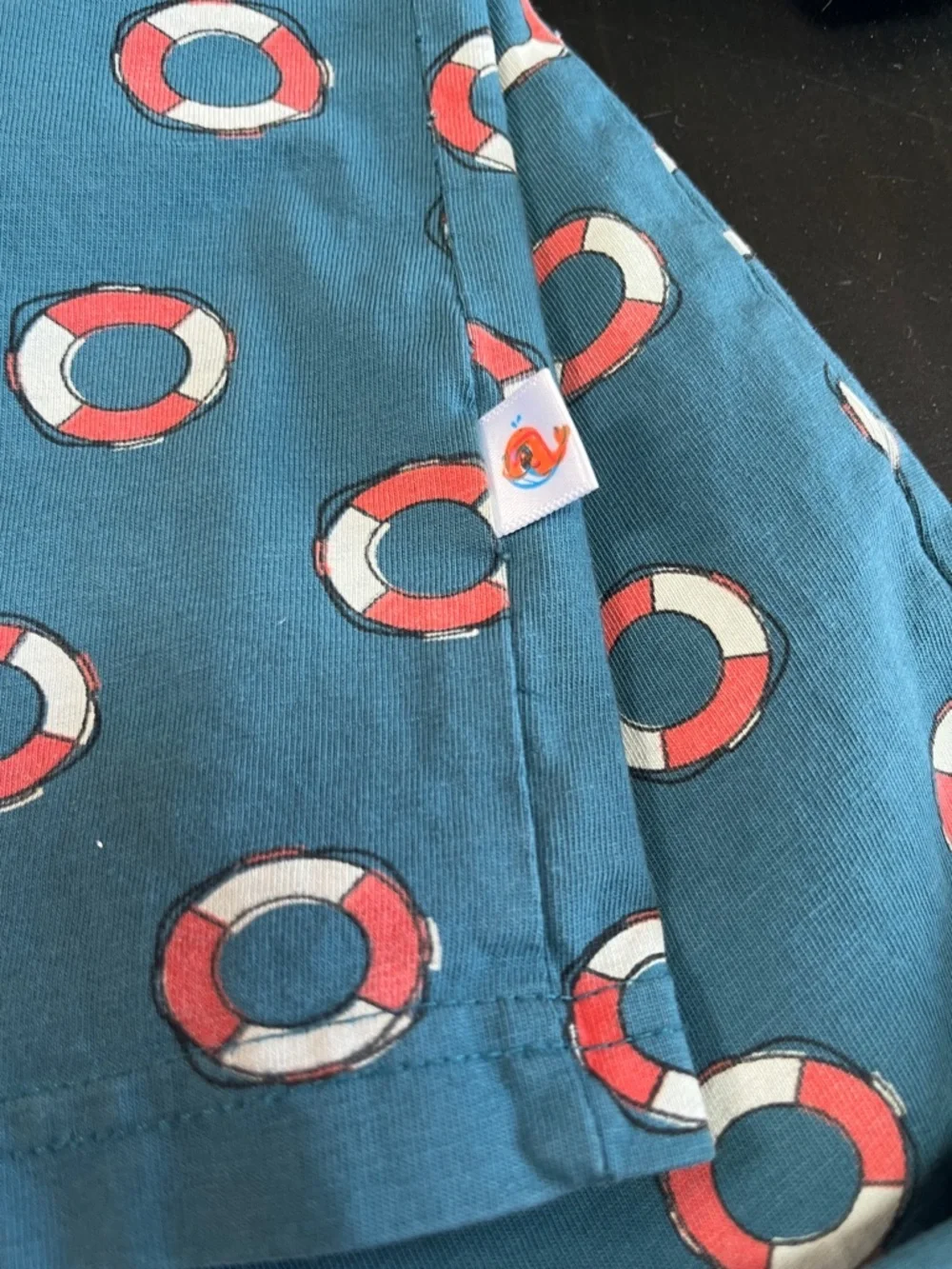 Kids Teal Life Ring Print Pajama Set by Carter's